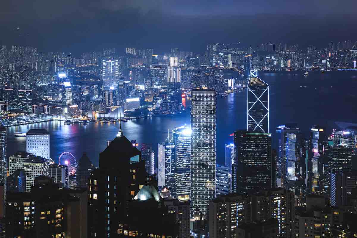 夜香港空景圖