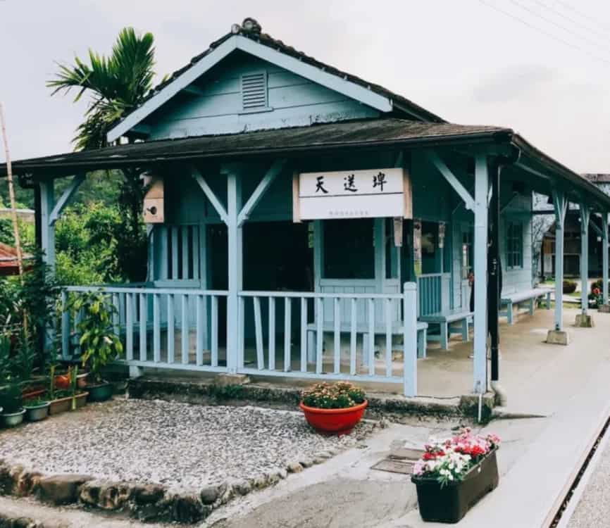 天送埤車站是宜蘭三星鄉的新景點。